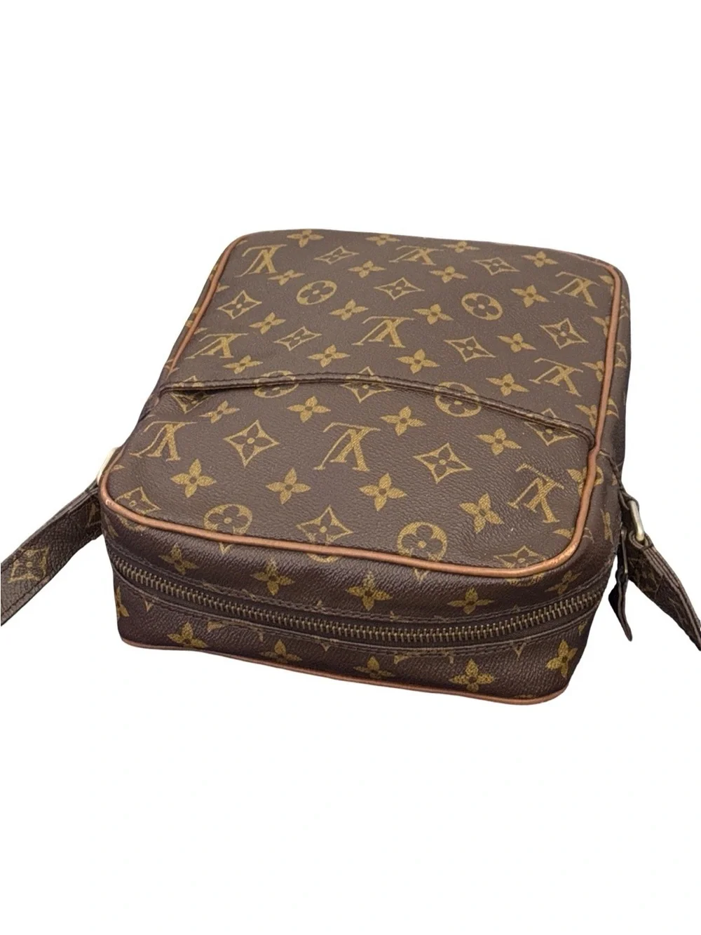 Louis Vuitton Monogram Canvas Messenger Bag in Brown and Gold